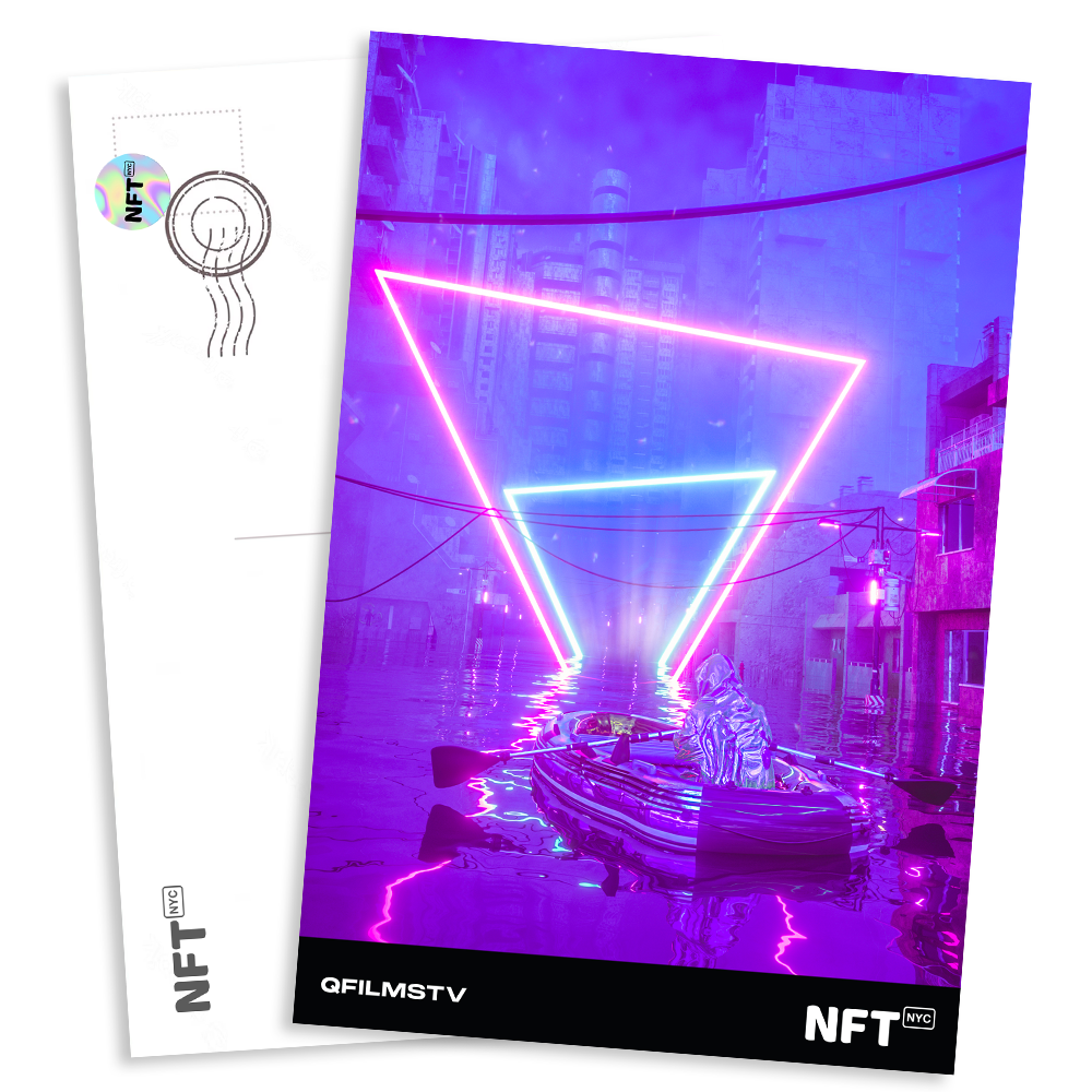 NFT.NYC NFT Postcard by QFILMSTV
